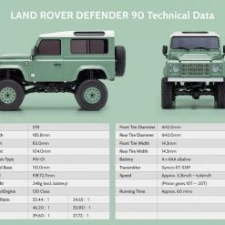 Kyosho MINI-Z 4X4 RTR with Land Rover Defender 90 Autobiography Body - Gray -Cars Truck shop online KYO3252 11 1