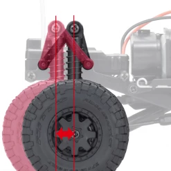 Kyosho MINI-Z 4X4 RTR with Jeep Wrangler Unlimited Rubicon Body - Red -Cars Truck shop online KYO32522GM 115 3