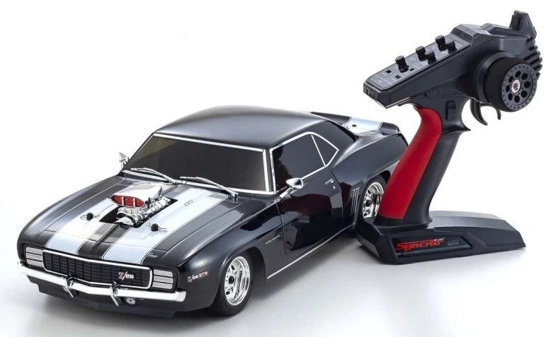 Kyosho Fazer Mk2 1969 Chevy Camaro Z/28 RS Super Charged VE Brushless RTR - Tuxedo Black 4 Kyosho Fazer Mk2 1969 Chevy Camaro Z/28 RS Super Charged VE Brushless RTR - Tuxedo Black - Image 2