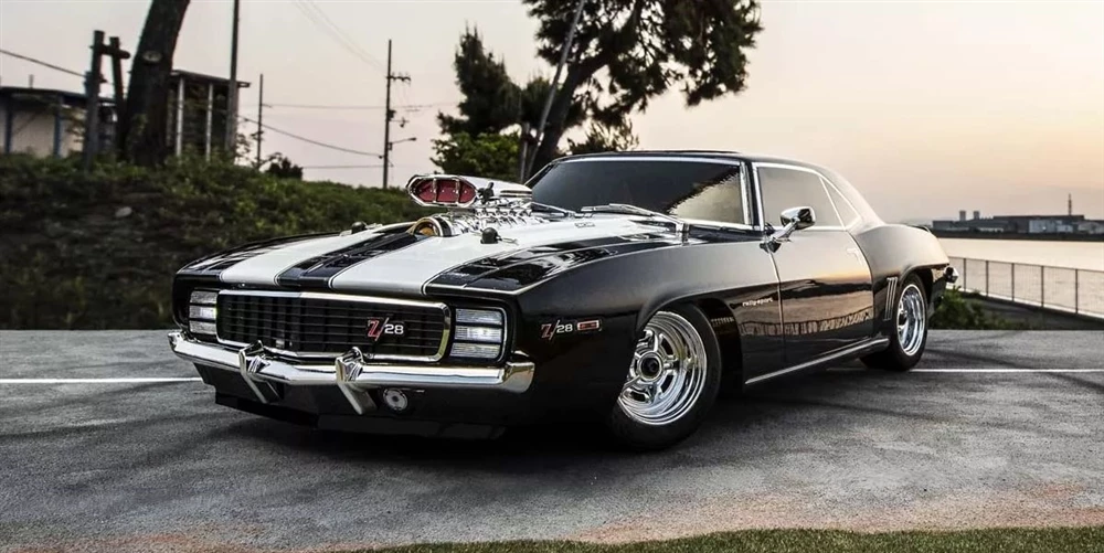 Kyosho Fazer Mk2 1969 Chevy Camaro Z/28 RS Super Charged VE Brushless RTR - Tuxedo Black 8 Kyosho Fazer Mk2 1969 Chevy Camaro Z/28 RS Super Charged VE Brushless RTR - Tuxedo Black - Image 6