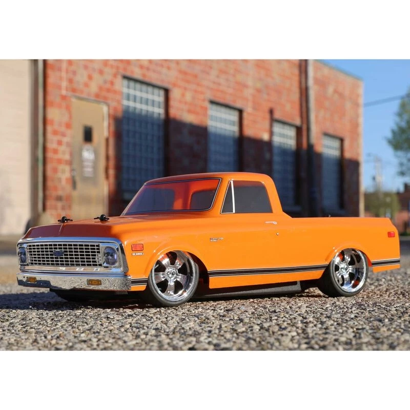 Losi 1/10 V100 AWD Brushed RTR with 1972 Chevy C10 Body - Orange 6 Losi 1/10 V100 AWD Brushed RTR with 1972 Chevy C10 Body - Orange - Image 4