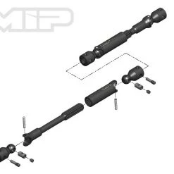 MIP HD Driveline Kit TRX-4 Defender / Tactical 12.8" WB