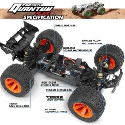 Maverick 1/10 Quantum XT Flux 80A RTR Brushless 4WD Stadium Truck - Blue / Orange -Cars Truck shop online MVK15020 02