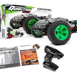 Maverick 1/10 Quantum XT Flux 80A RTR Brushless 4WD Stadium Truck - Silver / Green -Cars Truck shop online MVK150208 3 1