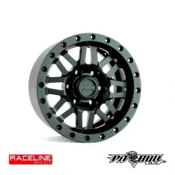 Pit Bull RC 1.9" Raceline "RYNO" Aluminum Wheels - Black (4)