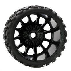 Powerhobby Raptor BELTED Monster Truck Tires Pre-mounted on 3.8" Wheels (2) -Cars Truck shop online PHBPHT1141S 4