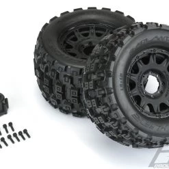 Pro-Line Badlands MX38 3.8" All Terrain Tires Mounted on Raid 8x32 Wheels (2) -Cars Truck shop online PRO1012710 4