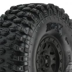 Pro-Line Hyrax 1.9" G8 Mounted on Impulse Black Plastic Internal Bead-Loc Wheels (2)