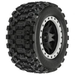Pro-Line 1/5 Badlands MX43 Pro-Loc F/R X-MAXX MTD 24mm Blk/Gry Impulse (2)