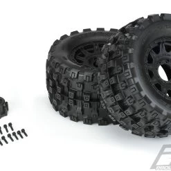 Pro-Line Badlands MX38 HP 3.8" All Terrain BELTED Tires Mounted on Raid 8x32 Wheels (2)