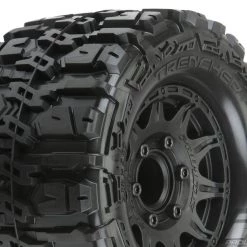 Pro-Line Trencher HP 2.8" All Terrain BELTED Tires Mounted on Raid 6x30 Wheels (2)