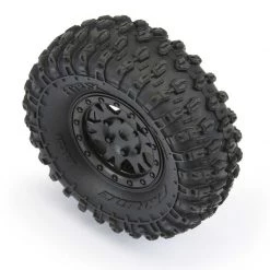 Pro-Line 1/24 Hyrax Front/Rear 1.0" Tires Mounted on Black Impulse Beadlock Wheels (4) -Cars Truck shop online PRO1019410 6