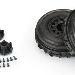 Pro-Line Dumont 2.2" / 3.0" Front Paddle / Rib SC Sand Tires Mounted on 6x30 Raid Wheels (2) -Cars Truck shop online PRO1021210 5