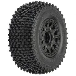 Pro-Line Icon Gladiator SC M2 Tires Mounted on Raid Black Wheels (2)