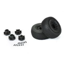 Pro-Line Icon Gladiator SC M2 Tires Mounted on Raid Black Wheels (2) -Cars Truck shop online PRO116910 5