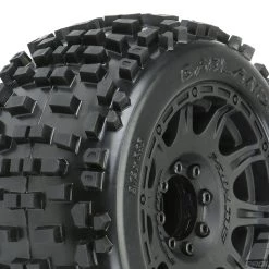 Pro-Line Badlands LP 3.8" All Terrain Tires Mounted on Raid 8x32 Wheels (2)