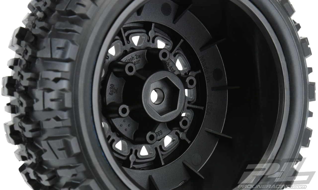 Pro-Line Trencher X SC 2.2/3.0 M2 Tires Mounted on Raid 6x30 Wheels (2) 6 Pro-Line Trencher X SC 2.2/3.0 M2 Tires Mounted on Raid 6x30 Wheels (2) - Image 4