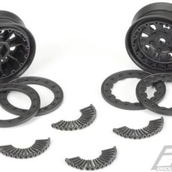 Pro-Line Denali 1.9" Black/Black Bead-Loc 8 Spoke Front or Rear Wheels (2) 8 Pro-Line Denali 1.9" Black/Black Bead-Loc 8 Spoke Front or Rear Wheels (2) -Cars Truck shop online PRO274715 4