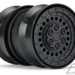 Pro-Line Carbine 1.9" Black Plastic Internal Bead-Loc Dually Wheels (2)