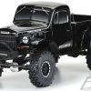 Pro-Line 1946 Dodge Power Wagon Tough-Color Black Body for 12.3" (313mm) Wheelbase -Cars Truck shop online PRO349918 2