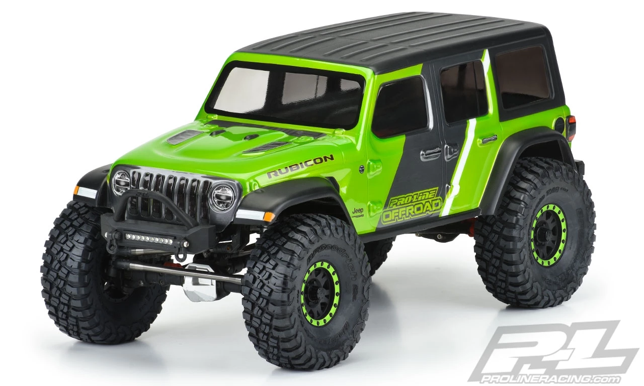 Pro-Line Jeep Wrangler JL Unlimited Rubicon Clear Body for 12.3" (313mm) Wheelbase 3 Pro-Line Jeep Wrangler JL Unlimited Rubicon Clear Body for 12.3" (313mm) Wheelbase