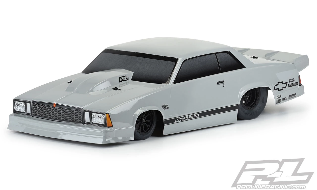 Pro-Line 1978 Chevrolet Malibu Tough-Color (Stone Gray) Drag Body 3 Pro-Line 1978 Chevrolet Malibu Tough-Color (Stone Gray) Drag Body