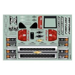 Pro-Line 2015 Chevrolet Silverado Clear Body for 13.9" (353mm) Wheelbase -Cars Truck shop online PRO358500 12