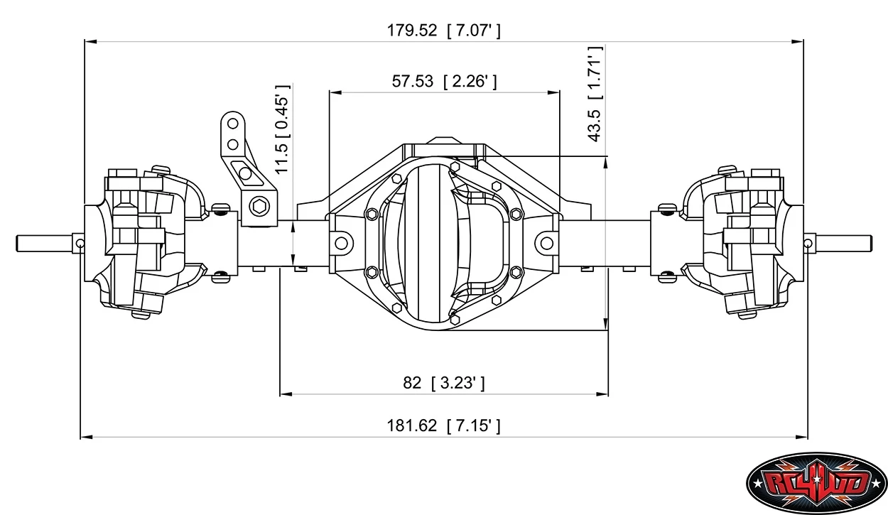RC4WD D44 Plastic Complete Front Axle 10 RC4WD D44 Plastic Complete Front Axle - Image 8