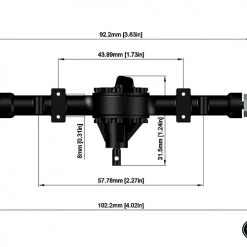 RC4WD Yota II 1/18 Cast Front and Rear Axle Set -Cars Truck shop online RC4Z A0117 10