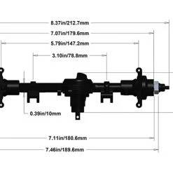 RC4WD TEQ Ultimate Scale Cast Axle (Front) -Cars Truck shop online RC4Z A0127 10