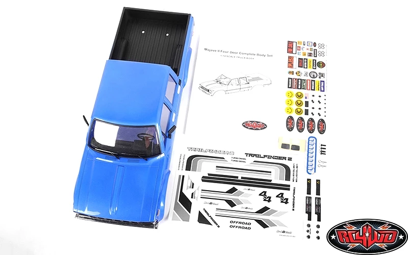 RC4WD Mojave II Four Door Complete Body Set (Blue) 8 RC4WD Mojave II Four Door Complete Body Set (Blue) - Image 6