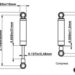 RC4WD Superlift Superide 80mm Scale Shock Absorbers (2) -Cars Truck shop online RC4Z D0012 5