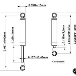 RC4WD Superlift Superide 100mm Scale Shock Absorbers (2) 9 RC4WD Superlift Superide 100mm Scale Shock Absorbers (2) -Cars Truck shop online RC4Z D0032 5