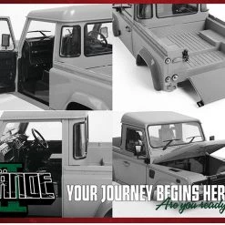 RC4WD Gelande II Truck Kit with 2015 Land Rover Defender D90 Body Set -Cars Truck shop online RC4Z K0064 16