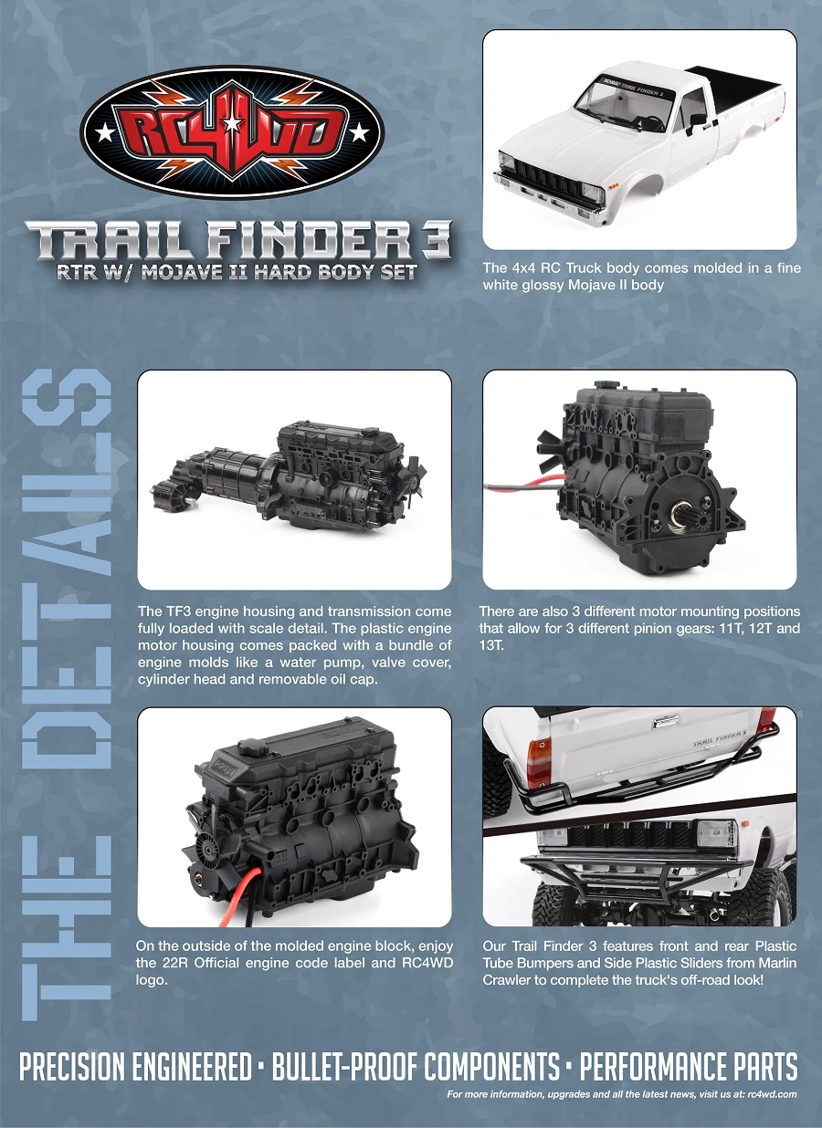 RC4WD Trail Finder 3 RTR with Mojave II Body Set 30 RC4WD Trail Finder 3 RTR with Mojave II Body Set - Image 28