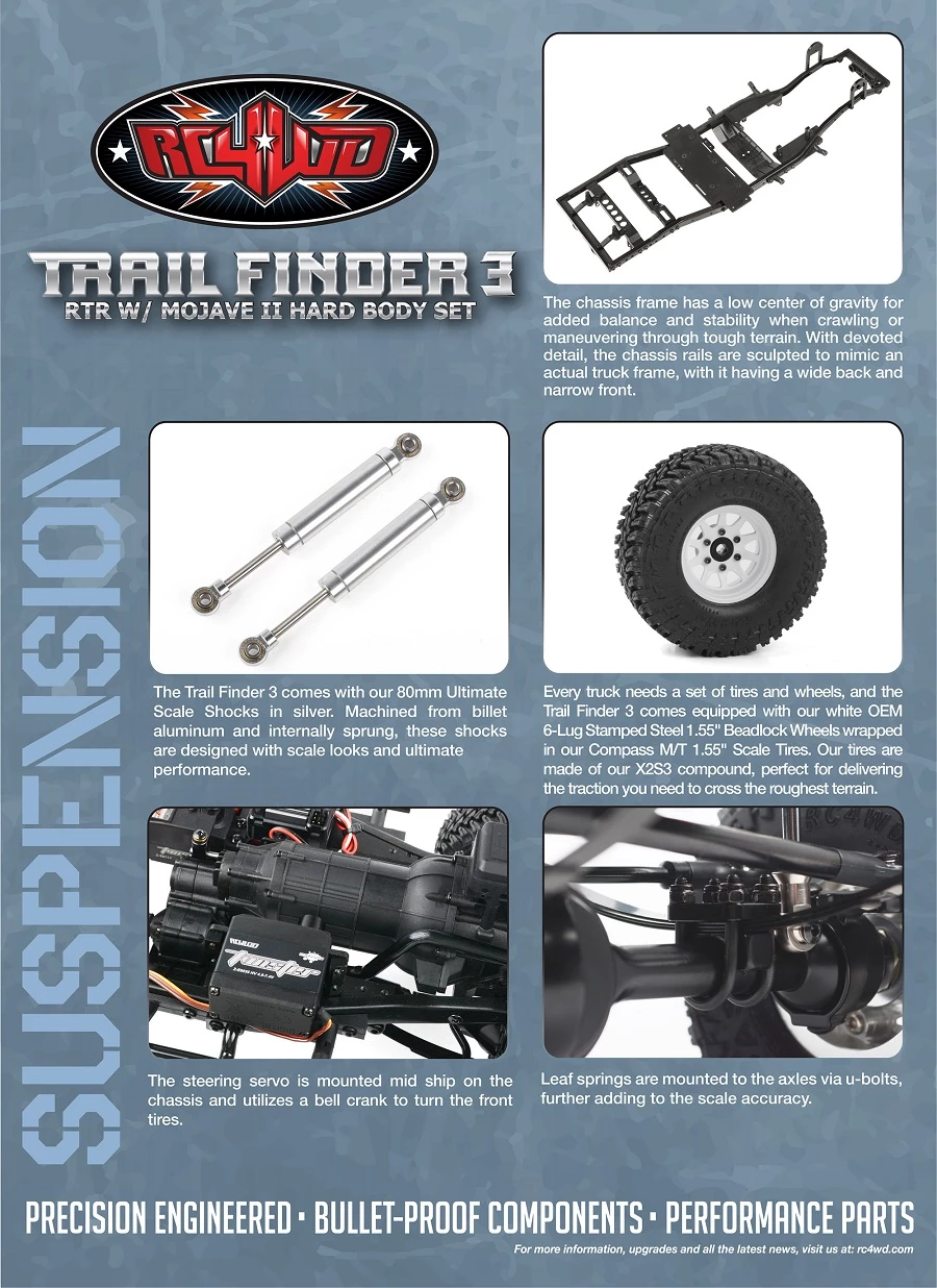 RC4WD Trail Finder 3 RTR with Mojave II Body Set 29 RC4WD Trail Finder 3 RTR with Mojave II Body Set - Image 27