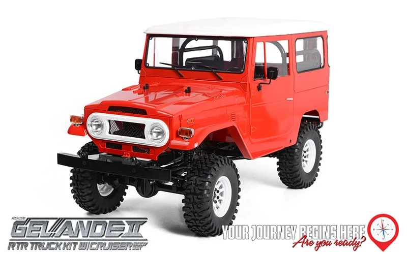 RC4WD Gelande II RTR with Cruiser Body Set - Red 3 RC4WD Gelande II RTR with Cruiser Body Set - Red