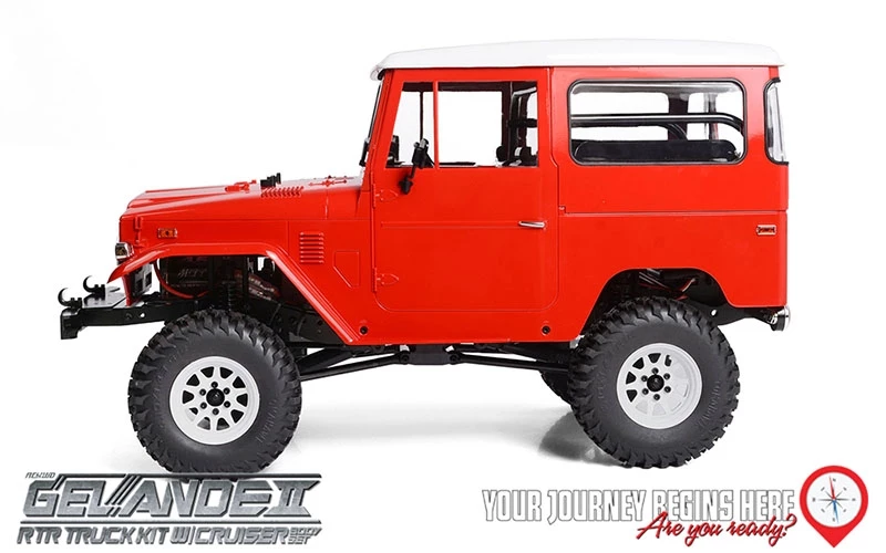RC4WD Gelande II RTR with Cruiser Body Set - Red 4 RC4WD Gelande II RTR with Cruiser Body Set - Red - Image 2