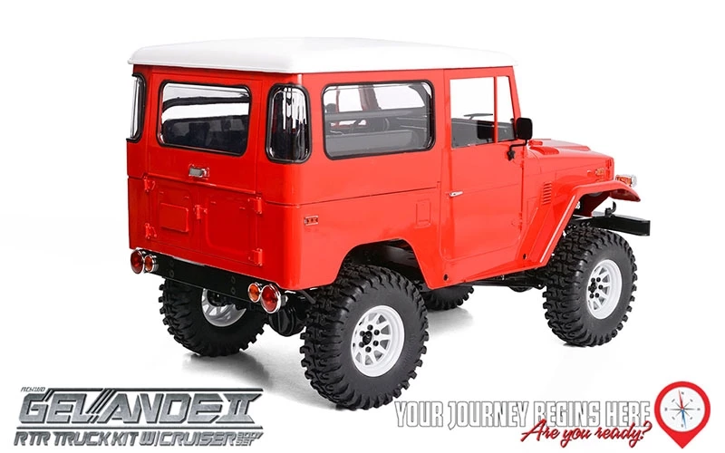 RC4WD Gelande II RTR with Cruiser Body Set - Red 6 RC4WD Gelande II RTR with Cruiser Body Set - Red - Image 4