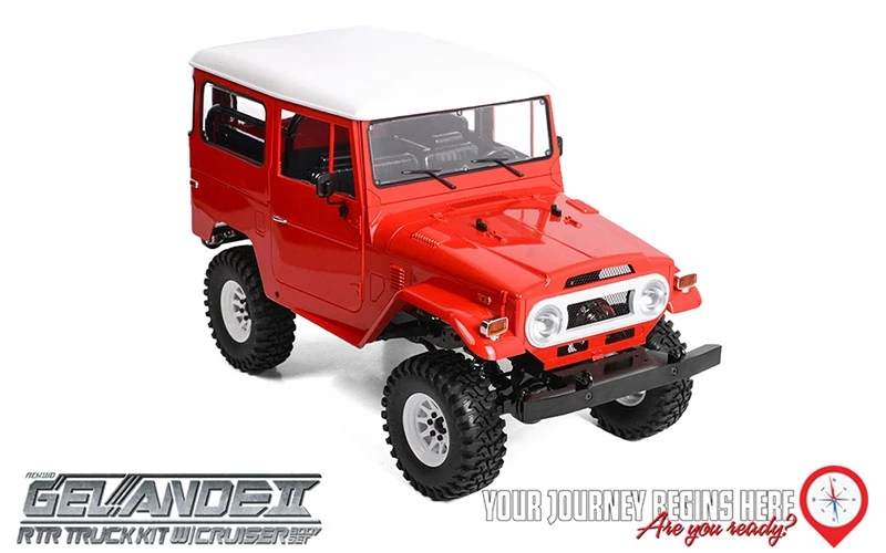 RC4WD Gelande II RTR with Cruiser Body Set - Red 8 RC4WD Gelande II RTR with Cruiser Body Set - Red - Image 6