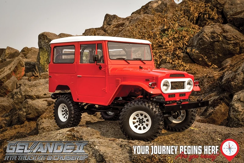 RC4WD Gelande II RTR with Cruiser Body Set - Red 10 RC4WD Gelande II RTR with Cruiser Body Set - Red - Image 8