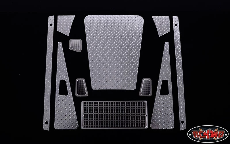 RC4WD Diamond Plate Accessory Pack for Defender D90 Body 3 RC4WD Diamond Plate Accessory Pack for Defender D90 Body