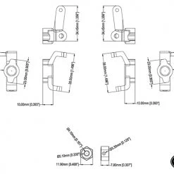 RC4WD Predator Tracks Front Fitting kit for Vaterra Ascender Axles -Cars Truck shop online RC4Z S1597 9