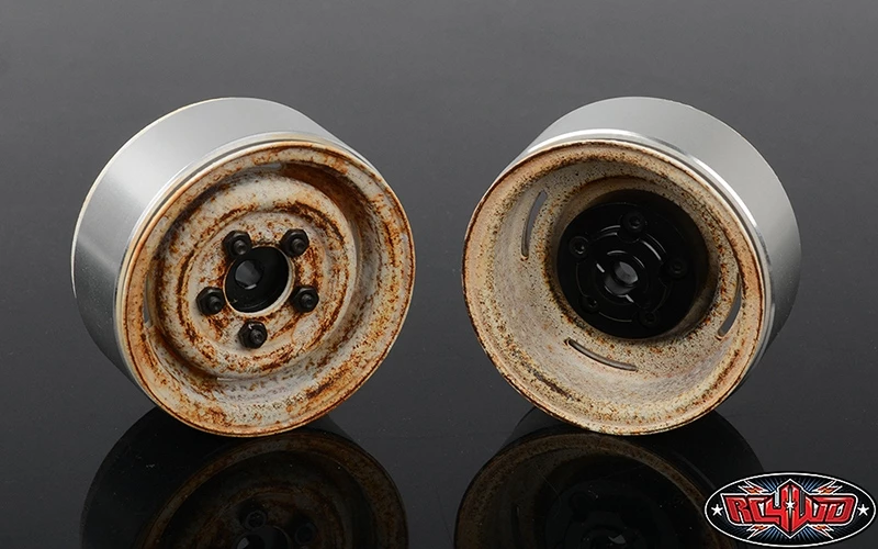 RC4WD Landies Vintage Stamped Steel 1.55" Beadlock Wheels (Rust) 5 RC4WD Landies Vintage Stamped Steel 1.55" Beadlock Wheels (Rust) - Image 3