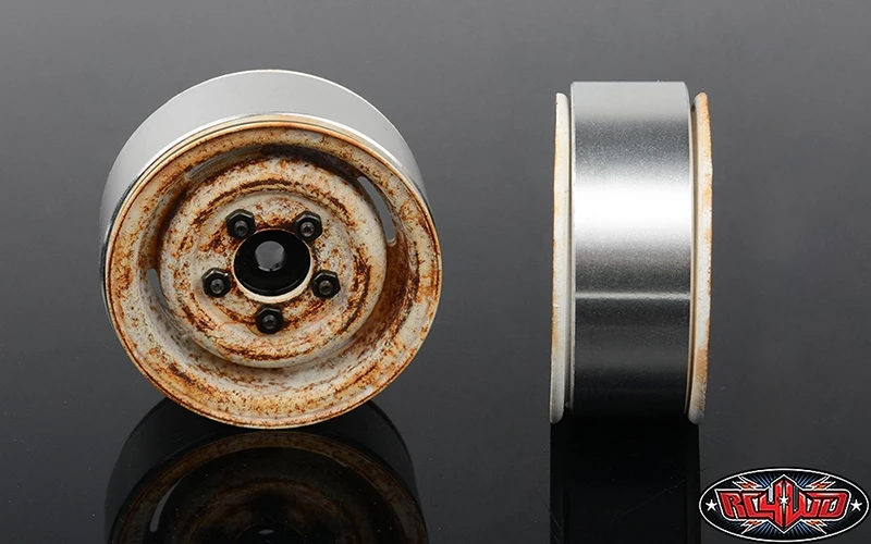 RC4WD Landies Vintage Stamped Steel 1.55" Beadlock Wheels (Rust) 6 RC4WD Landies Vintage Stamped Steel 1.55" Beadlock Wheels (Rust) - Image 4
