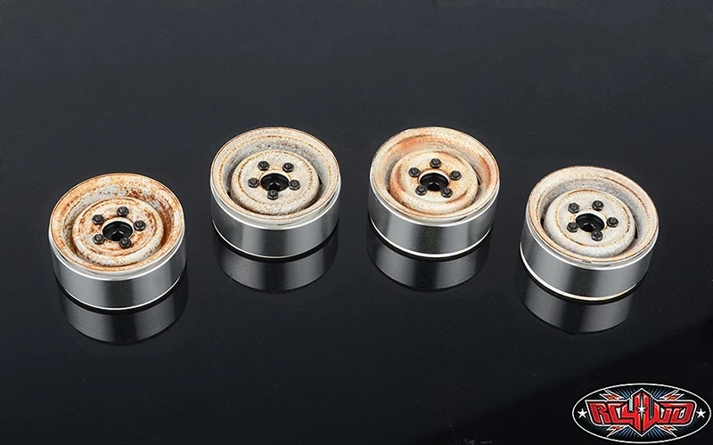 RC4WD Landies Vintage Stamped Steel 1.55" Beadlock Wheels (Rust) 7 RC4WD Landies Vintage Stamped Steel 1.55" Beadlock Wheels (Rust) - Image 5