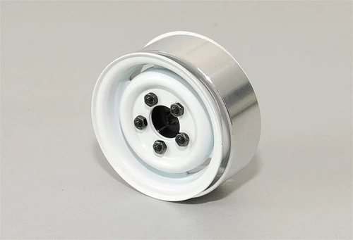 RC4WD 1.55" Landies Vintage Stamped Steel Beadlock Wheels (White) (4) 3 RC4WD 1.55" Landies Vintage Stamped Steel Beadlock Wheels (White) (4)