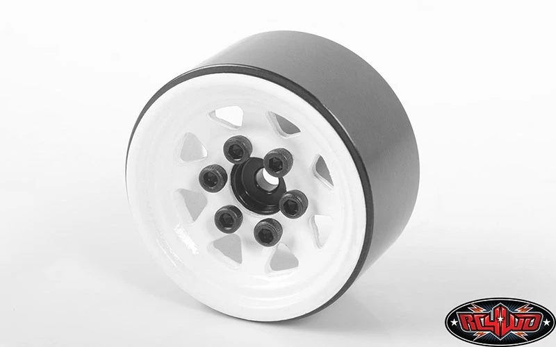 RC4WD Stamped Steel 1.0'' Stock Beadlock Wheels (White) (4) 3 RC4WD Stamped Steel 1.0'' Stock Beadlock Wheels (White) (4)