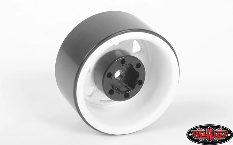 RC4WD Stamped Steel 1.0'' Stock Beadlock Wheels (White) (4) 4 RC4WD Stamped Steel 1.0'' Stock Beadlock Wheels (White) (4) - Image 2