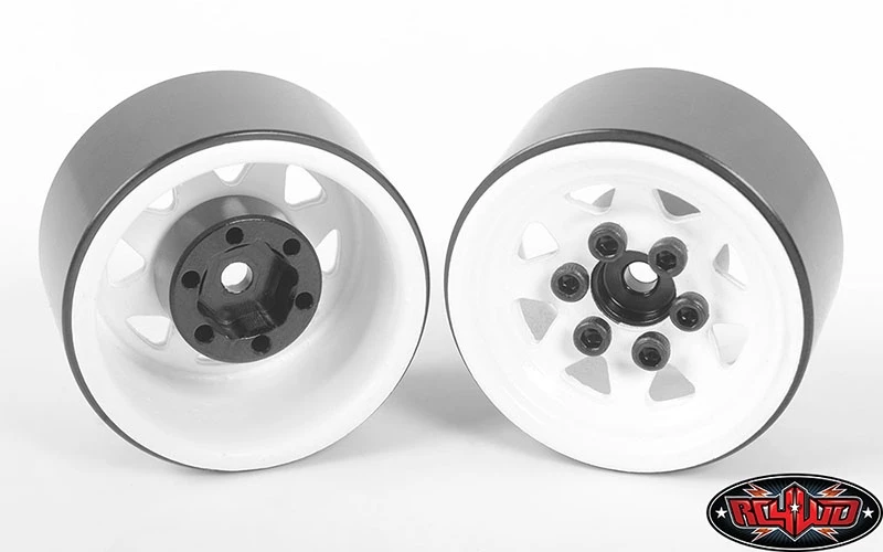 RC4WD Stamped Steel 1.0'' Stock Beadlock Wheels (White) (4) 5 RC4WD Stamped Steel 1.0'' Stock Beadlock Wheels (White) (4) - Image 3
